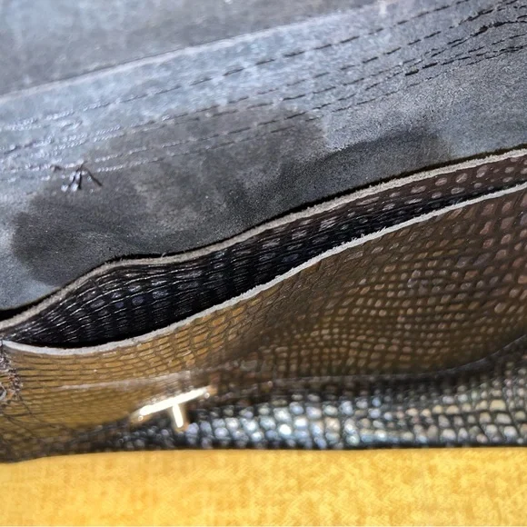 One of a kind, hand made black bag/belt bag/clutch. - Picture 2 of 6